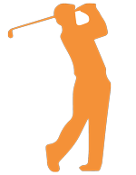 Sapey Golfer Vector Image